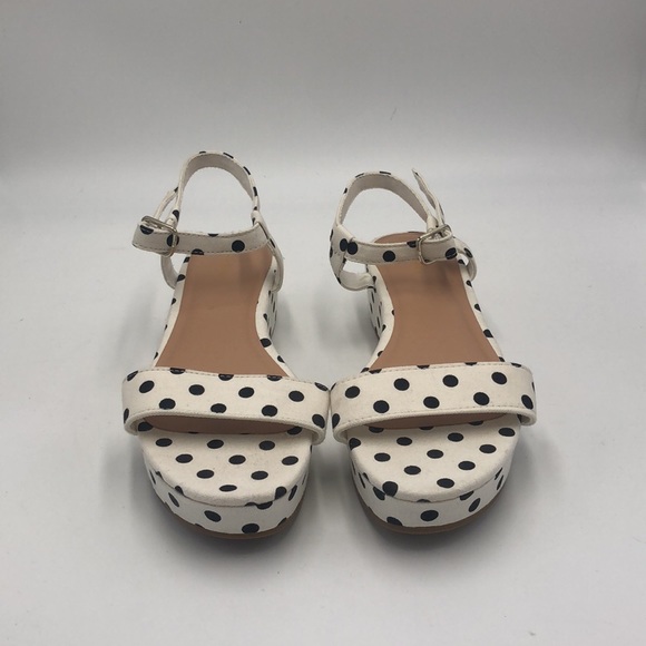 Old Navy Polka Dot Platform Sandals Size 8 - Picture 2 of 5